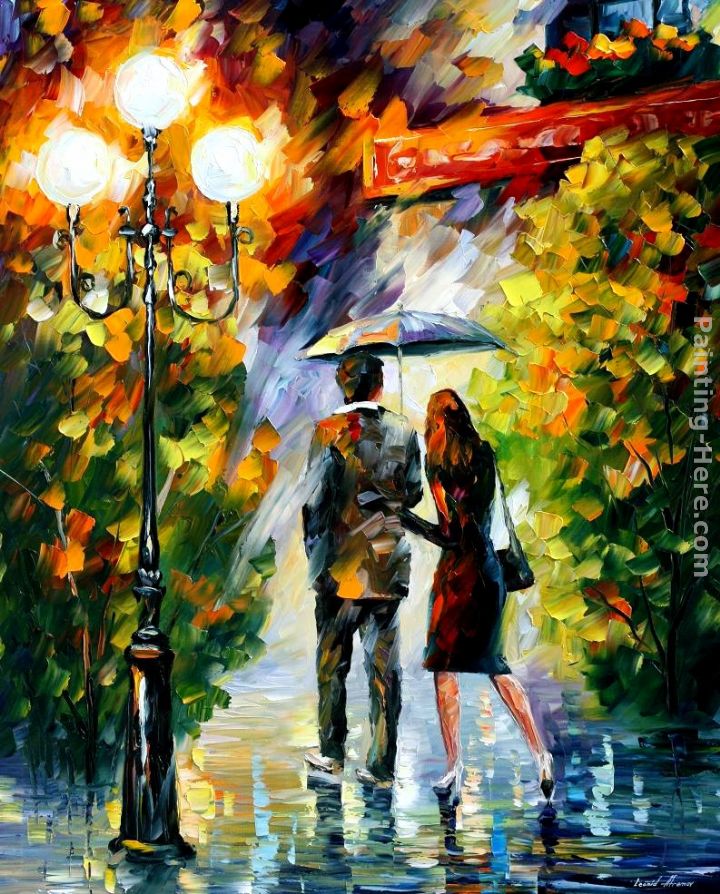 Leonid Afremov UNDER MY UMBRELLA painting anysize 50 off
